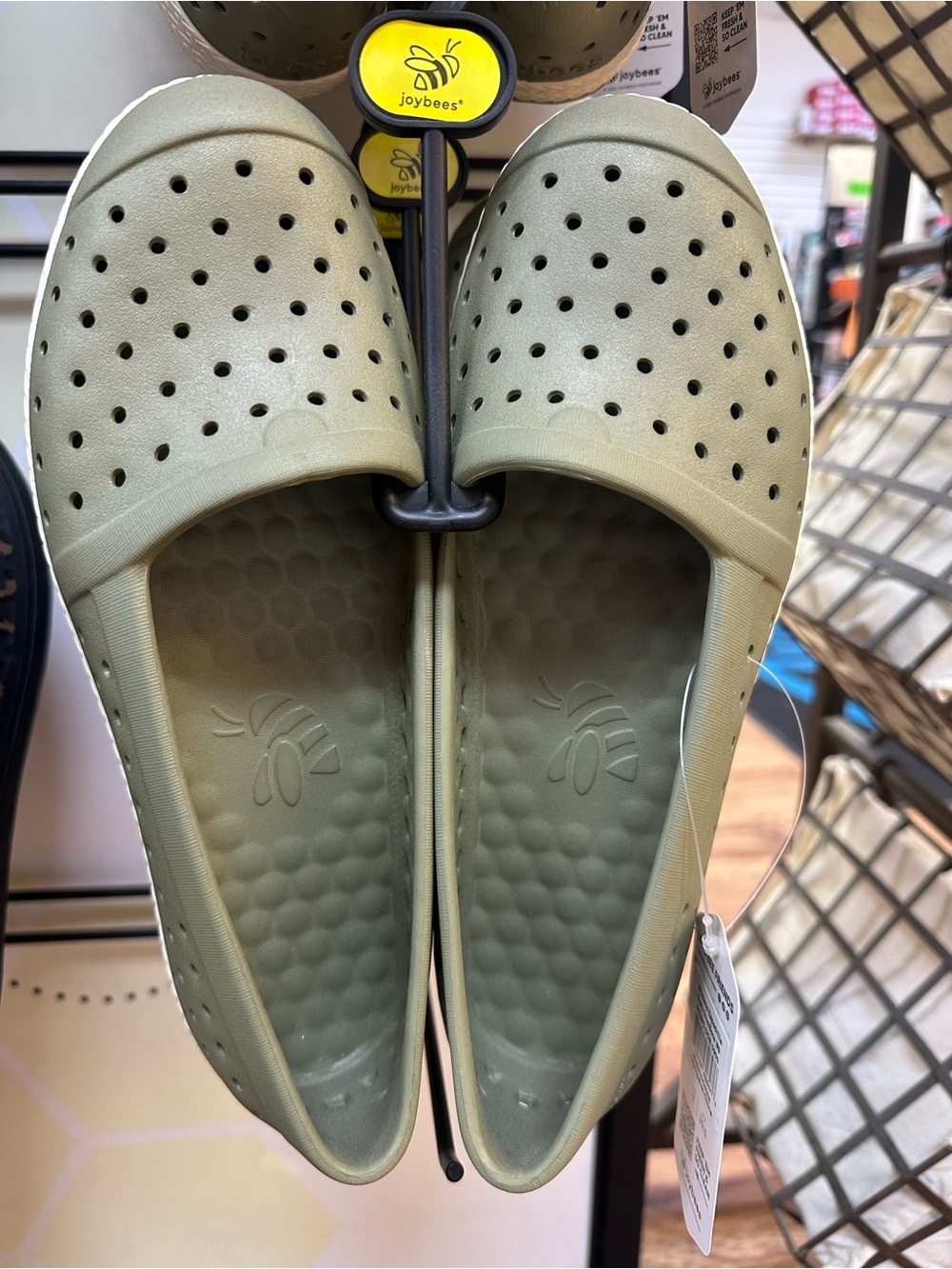 Joybees Women’s Olive Slip-On Perforated Clogs